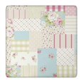thumbnail image 1 of Pioneer Flower Floral Print Pattern Square Fitted Tablecloth with Elastic Edge,Square Table Cover,Washable Elastic Table Cover for Home Kitchen Party Decor 36"x36", 1 of 6