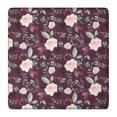 thumbnail image 1 of Pioneer Flower Floral Print Pattern Square Fitted Tablecloth with Elastic Edge,Square Table Cover,Washable Elastic Table Cover for Home Kitchen Party Decor 36"x36", 1 of 6