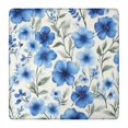 thumbnail image 1 of Pioneer Flower Floral Print Pattern Square Fitted Tablecloth with Elastic Edge,Square Table Cover,Washable Elastic Table Cover for Home Kitchen Party Decor 36"x36", 1 of 6