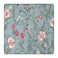 thumbnail image 1 of Pioneer Flower Floral Print Pattern Square Fitted Tablecloth with Elastic Edge,Square Table Cover,Washable Elastic Table Cover for Home Kitchen Party Decor 36"x36", 1 of 6