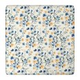 thumbnail image 1 of Pioneer Flower Floral Print Pattern Square Fitted Tablecloth with Elastic Edge,Square Table Cover,Washable Elastic Table Cover for Home Kitchen Party Decor 36"x36", 1 of 6