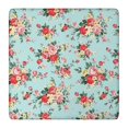thumbnail image 1 of Pioneer Flower Floral Print Pattern Square Fitted Tablecloth with Elastic Edge,Square Table Cover,Washable Elastic Table Cover for Home Kitchen Party Decor 36"x36", 1 of 6