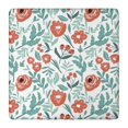 thumbnail image 1 of Pioneer Flower Floral Print Pattern Square Fitted Tablecloth with Elastic Edge,Square Table Cover,Washable Elastic Table Cover for Home Kitchen Party Decor 36"x36", 1 of 6