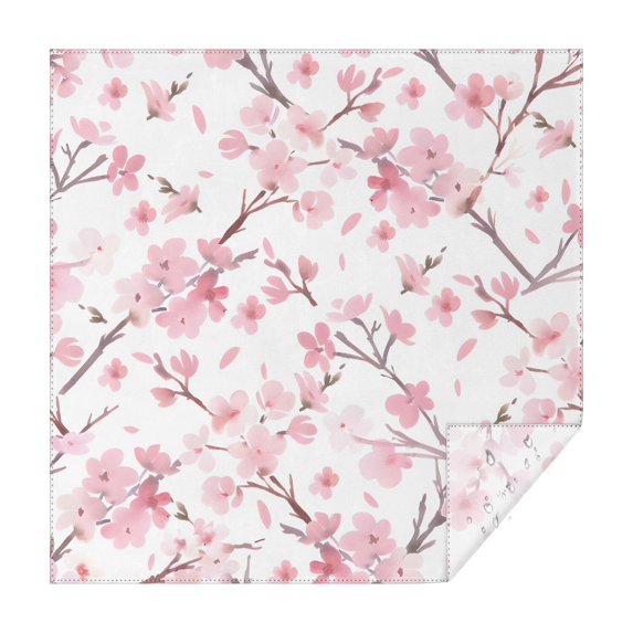 Pioneer Flower Floral Print Pattern Square Tablecloth,Waterproof Square Table Cover,Wipeable Spillproof Washable Table Cover for Home Kitchen Party Decor 42"X42"(107x107cm)
