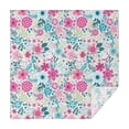 thumbnail image 1 of Pioneer Flower Floral Print Pattern Square Tablecloth,Waterproof Square Table Cover,Wipeable Spillproof Washable Table Cover for Home Kitchen Party Decor 60"x60"(152x152cm), 1 of 6