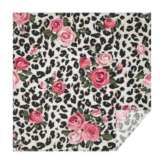 Pioneer Flower Floral Print Pattern Square Tablecloth,Waterproof Square Table Cover,Wipeable Spillproof Washable Table Cover for Home Kitchen Party Decor 60"x60"(152x152cm)