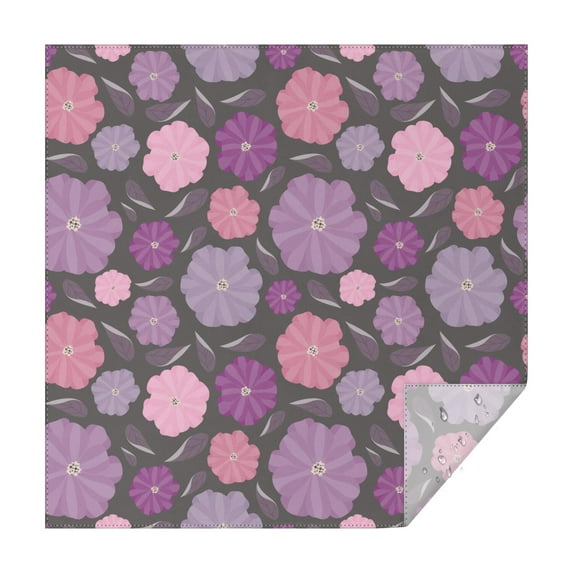 Pioneer Flower Floral Print Pattern Square Tablecloth,Waterproof Square Table Cover,Wipeable Spillproof Washable Table Cover for Home Kitchen Party Decor 42"X42"(107x107cm)