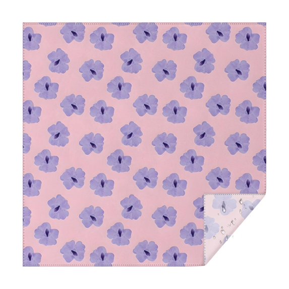 Pioneer Flower Floral Print Pattern Square Tablecloth,Waterproof Square Table Cover,Wipeable Spillproof Washable Table Cover for Home Kitchen Party Decor 42"X42"(107x107cm)