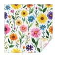 thumbnail image 1 of Pioneer Flower Floral Print Pattern Square Tablecloth,Waterproof Square Table Cover,Wipeable Spillproof Washable Table Cover for Home Kitchen Party Decor 60"x60"(152x152cm), 1 of 6