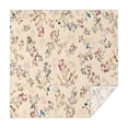 thumbnail image 1 of Pioneer Flower Floral Print Pattern Square Tablecloth,Waterproof Square Table Cover,Wipeable Spillproof Washable Table Cover for Home Kitchen Party Decor 42"X42"(107x107cm), 1 of 6