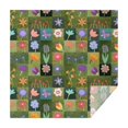thumbnail image 1 of Pioneer Flower Floral Print Pattern Square Tablecloth,Waterproof Square Table Cover,Wipeable Spillproof Washable Table Cover for Home Kitchen Party Decor 52"x52"(132x132cm), 1 of 6