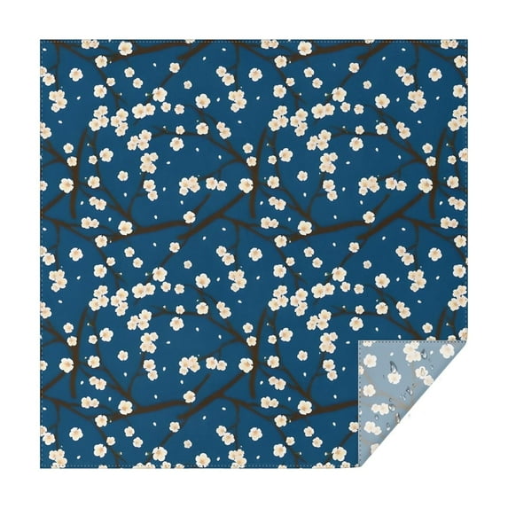 Pioneer Flower Floral Print Pattern Square Tablecloth,Waterproof Square Table Cover,Wipeable Spillproof Washable Table Cover for Home Kitchen Party Decor 52"x52"(132x132cm)