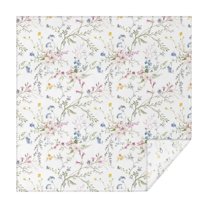 Pioneer Flower Floral Print Pattern Square Tablecloth,Waterproof Square Table Cover,Wipeable Spillproof Washable Table Cover for Home Kitchen Party Decor 42"X42"(107x107cm)