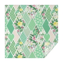 Pioneer Flower Floral Print Pattern Square Tablecloth,Waterproof Square Table Cover,Wipeable Spillproof Washable Table Cover for Home Kitchen Party Decor 42"X42"(107x107cm)