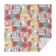 thumbnail image 1 of Pioneer Flower Floral Print Pattern Square Tablecloth,Waterproof Square Table Cover,Wipeable Spillproof Washable Table Cover for Home Kitchen Party Decor 52"x52"(132x132cm), 1 of 6