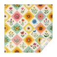 thumbnail image 1 of Pioneer Flower Floral Print Pattern Square Tablecloth,Waterproof Square Table Cover,Wipeable Spillproof Washable Table Cover for Home Kitchen Party Decor 52"x52"(132x132cm), 1 of 6