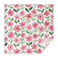 thumbnail image 1 of Pioneer Flower Floral Print Pattern Square Tablecloth,Waterproof Square Table Cover,Wipeable Spillproof Washable Table Cover for Home Kitchen Party Decor 52"x52"(132x132cm), 1 of 6