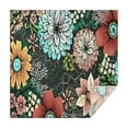 thumbnail image 1 of Pioneer Flower Floral Print Pattern Square Tablecloth,Waterproof Square Table Cover,Wipeable Spillproof Washable Table Cover for Home Kitchen Party Decor 52"x52"(132x132cm), 1 of 6