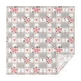thumbnail image 1 of Pioneer Flower Floral Print Pattern Square Tablecloth,Waterproof Square Table Cover,Wipeable Spillproof Washable Table Cover for Home Kitchen Party Decor 52"x52"(132x132cm), 1 of 6