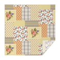 thumbnail image 1 of Pioneer Flower Floral Print Pattern Square Tablecloth,Waterproof Square Table Cover,Wipeable Spillproof Washable Table Cover for Home Kitchen Party Decor 52"x52"(132x132cm), 1 of 6
