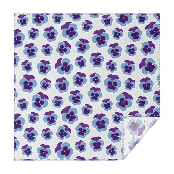 Pioneer Flower Floral Print Pattern Square Tablecloth,Waterproof Square Table Cover,Wipeable Spillproof Washable Table Cover for Home Kitchen Party Decor 52"x52"(132x132cm)