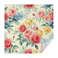 thumbnail image 1 of Pioneer Flower Floral Print Pattern Square Tablecloth,Waterproof Square Table Cover,Wipeable Spillproof Washable Table Cover for Home Kitchen Party Decor 52"x52"(132x132cm), 1 of 6