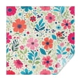 thumbnail image 1 of Pioneer Flower Floral Print Pattern Square Tablecloth,Waterproof Square Table Cover,Wipeable Spillproof Washable Table Cover for Home Kitchen Party Decor 52"x52"(132x132cm), 1 of 6