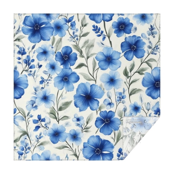 Pioneer Flower Floral Print Pattern Square Tablecloth,Waterproof Square Table Cover,Wipeable Spillproof Washable Table Cover for Home Kitchen Party Decor 42"X42"(107x107cm)