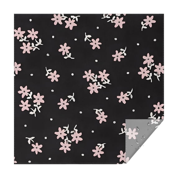 Pioneer Flower Floral Print Pattern Square Tablecloth,Waterproof Square Table Cover,Wipeable Spillproof Washable Table Cover for Home Kitchen Party Decor 52"x52"(132x132cm)