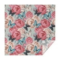 thumbnail image 1 of Pioneer Flower Floral Print Pattern Square Tablecloth,Waterproof Square Table Cover,Wipeable Spillproof Washable Table Cover for Home Kitchen Party Decor 52"x52"(132x132cm), 1 of 6