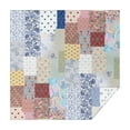 thumbnail image 1 of Pioneer Flower Floral Print Pattern Square Tablecloth,Waterproof Square Table Cover,Wipeable Spillproof Washable Table Cover for Home Kitchen Party Decor 60"x60"(152x152cm), 1 of 6