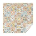 thumbnail image 1 of Pioneer Flower Floral Print Pattern Square Tablecloth, Waterproof Wipeable Spillproof Washable Table Cover for Home Kitchen Party and Daily Decor 42"x42", 1 of 6