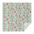 thumbnail image 1 of Pioneer Flower Floral Print Pattern Square Tablecloth, Waterproof Wipeable Spillproof Washable Table Cover for Home Kitchen Party and Daily Decor 42"x42", 1 of 5