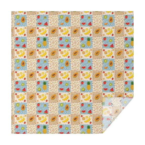 Pioneer Flower Floral Print Pattern Square Tablecloth, Waterproof Wipeable Spillproof Washable Table Cover for Home Kitchen Party and Daily Decor 42"x42"