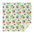 thumbnail image 1 of Pioneer Flower Floral Print Pattern Square Tablecloth, Waterproof Wipeable Spillproof Washable Table Cover for Home Kitchen Party and Daily Decor 52"x52", 1 of 6