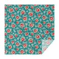 thumbnail image 1 of Pioneer Flower Floral Print Pattern Square Tablecloth, Waterproof Wipeable Spillproof Washable Table Cover for Home Kitchen Party and Daily Decor 60"x60", 1 of 6