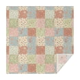 thumbnail image 1 of Pioneer Flower Floral Print Pattern Square Tablecloth, Waterproof Wipeable Spillproof Washable Table Cover for Home Kitchen Party and Daily Decor 60"x60", 1 of 6