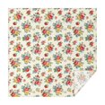 thumbnail image 1 of Pioneer Flower Floral Print Pattern Square Tablecloth, Waterproof Wipeable Spillproof Washable Table Cover for Home Kitchen Party and Daily Decor 60"x60", 1 of 6