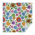 thumbnail image 1 of Pioneer Flower Floral Print Pattern Square Tablecloth, Waterproof Wipeable Spillproof Washable Table Cover for Home Kitchen Party and Daily Decor 60"x60", 1 of 6