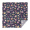 thumbnail image 1 of Pioneer Flower Floral Print Pattern Square Tablecloth, Waterproof Wipeable Spillproof Washable Table Cover for Home Kitchen Party and Daily Decor 60"x60", 1 of 6