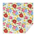 thumbnail image 1 of Pioneer Flower Floral Print Pattern Square Tablecloth, Waterproof Wipeable Spillproof Washable Table Cover for Home Kitchen Party Decor, 42"x42", 1 of 6