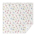 thumbnail image 1 of Pioneer Flower Floral Print Pattern Square Tablecloth, Waterproof Wipeable Spillproof Washable Table Cover for Home Kitchen Party Decor, 42"x42", 1 of 6