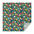 thumbnail image 1 of Pioneer Flower Floral Print Pattern Square Tablecloth, Waterproof Wipeable Spillproof Washable Table Cover for Home Kitchen Party Decor, 42"x42", 1 of 6