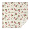 thumbnail image 1 of Pioneer Flower Floral Print Pattern Square Tablecloth, Waterproof Wipeable Spillproof Washable Table Cover for Home Kitchen Party Decor, 42"x42", 1 of 6