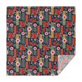 thumbnail image 1 of Pioneer Flower Floral Print Pattern Square Tablecloth, Waterproof Wipeable Spillproof Washable Table Cover for Home Kitchen Party Decor, 42"x42", 1 of 6