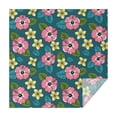 thumbnail image 1 of Pioneer Flower Floral Print Pattern Square Tablecloth, Waterproof Wipeable Spillproof Washable Table Cover for Home Kitchen Party Decor, 42"x42", 1 of 6