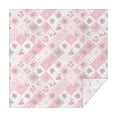 thumbnail image 1 of Pioneer Flower Floral Print Pattern Square Tablecloth, Waterproof Wipeable Spillproof Washable Table Cover for Home Kitchen Party Decor, 42"x42", 1 of 6