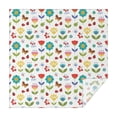 thumbnail image 1 of Pioneer Flower Floral Print Pattern Square Tablecloth, Waterproof Wipeable Spillproof Washable Table Cover for Home Kitchen Party Decor, 42"x42", 1 of 6