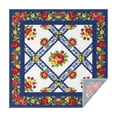 thumbnail image 1 of Pioneer Flower Floral Print Pattern Square Tablecloth, Waterproof Wipeable Spillproof Washable Table Cover for Home Kitchen Party Decor, 42"x42", 1 of 6