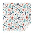 thumbnail image 1 of Pioneer Flower Floral Print Pattern Square Tablecloth, Waterproof Wipeable Spillproof Washable Table Cover for Home Kitchen Party Decor, 42"x42", 1 of 6